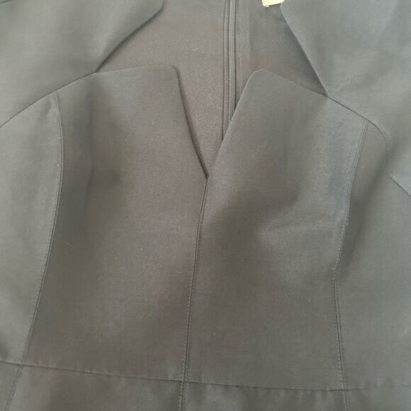 Halston Heritage Black A-line Mini Dress Size 10 - Picture 8 of 11